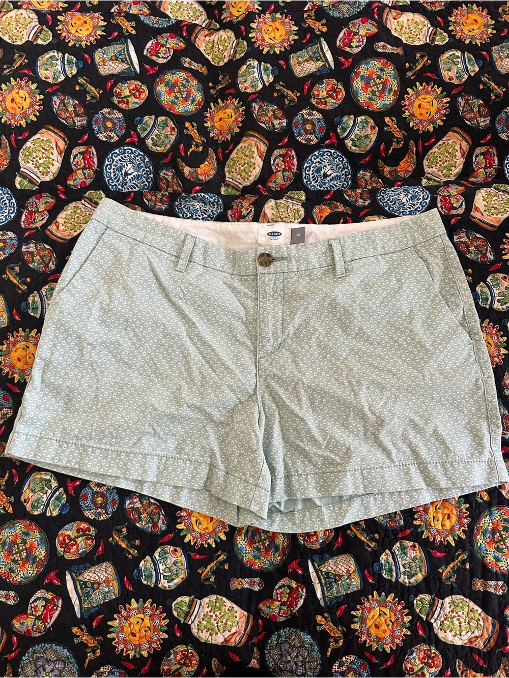Old Navy Light Blue Printed Women's Shorts EUC